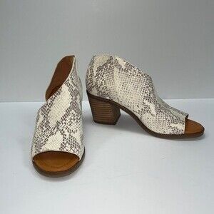 lucky brand roakly shooties snake Skin size 6M Leather Upper